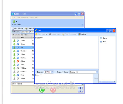 yeastar chat chat instant messaging